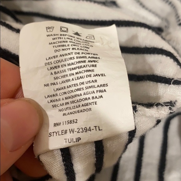 Gramicci stripe eyelet tulip shirt small - Picture 6 of 6